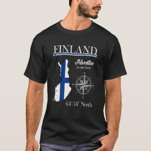 T-shirt Finlande Aventure est là Drapeau Suomi Finnois