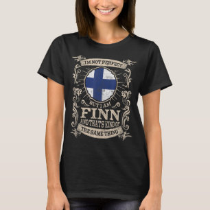 T-shirt Finlande Drapeau Fiers Finlandais Hommes et Femmes