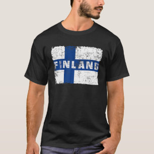 T-shirt Finlande Drapeau Finale Fierté Souvenir Nation Fi