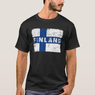 T-shirt Finlande Drapeau Finale Fierté Souvenir Nation Fin