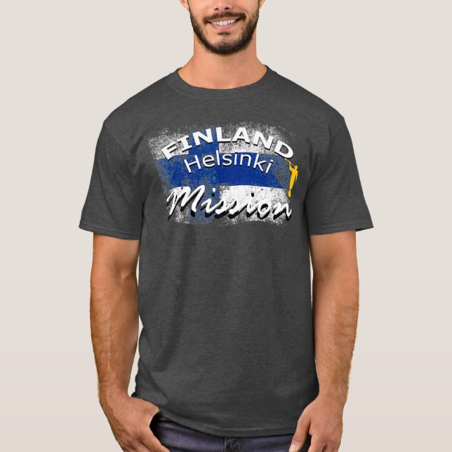 T-shirt Finlande Helsinki Mormon LDS Mission Missionnaire (Devant)