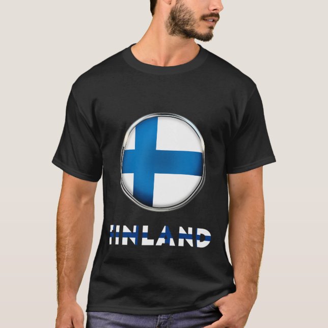 T-shirt FINLANDE Spécial Noir (Devant)