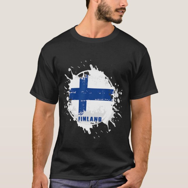 T-shirt Finlande Splash (Devant)