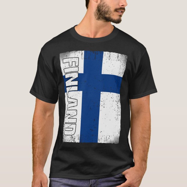 T-shirt Finnish Flag Finland (Devant)