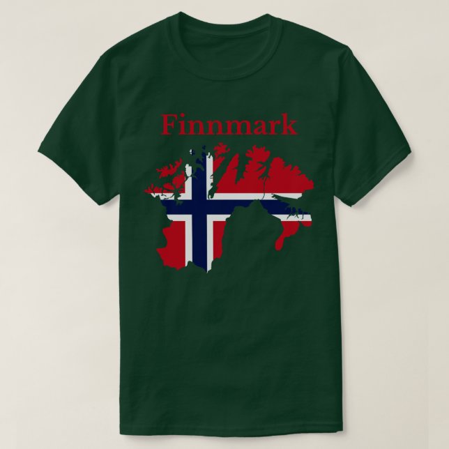 T-shirt Finnmark Comté de Norvège (Design devant)