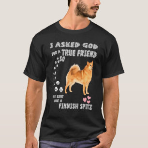 T-shirt Finsk Spets Maman Chasse Chien Papa Costume Joli F