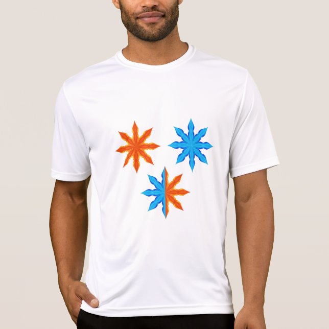 T-shirt Fire and Ice Eight Point Stars (Devant)