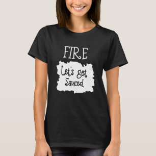 T-shirt Fire Hot Packet Taco Se Vendre Halloween