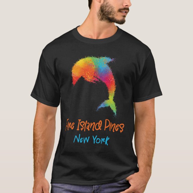 T-shirt Fire Island Pines New York Souvenir (Devant)