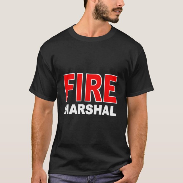 T-shirt Fire Marshal Investigator Commissioner Firefighter (Devant)