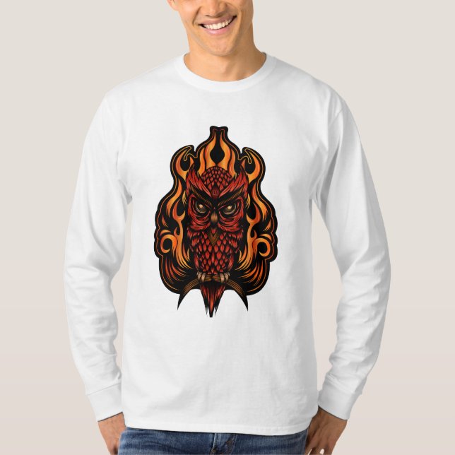 T-shirt Fire owl (Devant)