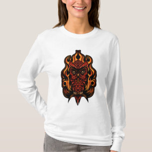 T-shirt Fire owl