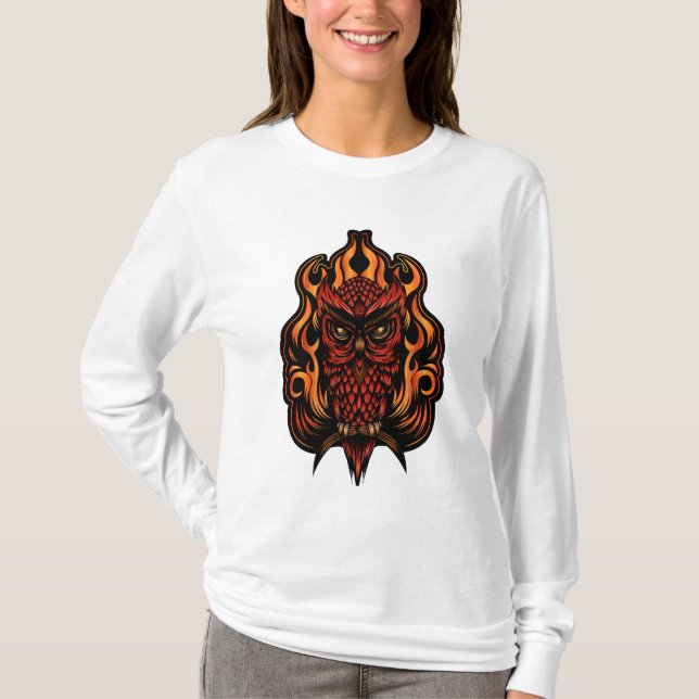 T-shirt Fire owl (Devant)