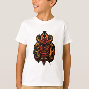 T-shirt Fire owl