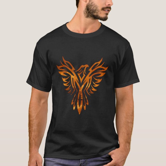 T-shirt Fire Phoenix Mythique Bird Rising Naissance (Devant)