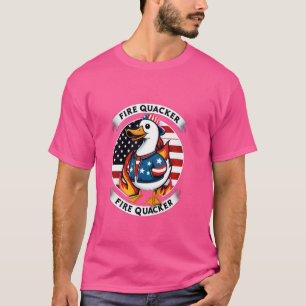 T-shirt Fire Quacker Duck Firecracker 4 juillet US