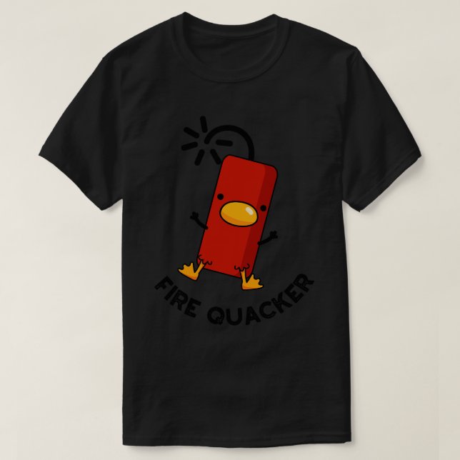 T-shirt Fire Quacker Funny Fireworks Pun 1 (Design devant)