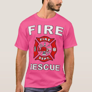 T-SHIRT FIRE RESCUE FIRE FIRE FIGHTER FIREMAN KIDS YOUTH A
