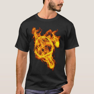 T-shirt Fire Table Tennis Bat Ping Pong basketball gift sy