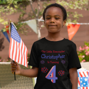 T-shirt Firecracker 4e anniversaire
