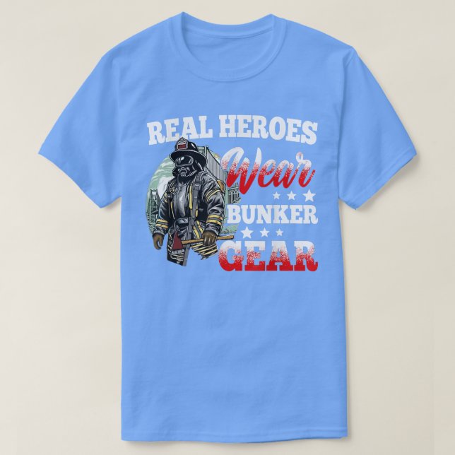 T-shirt Firefighter Father's Day (Design devant)