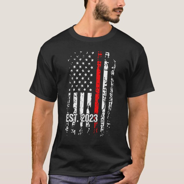 T-shirt Firefighter Graduation 2023 Shirt Fire Academy Exa (Devant)