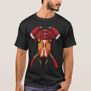 T-shirt Firefighter Horse Fireman Boys