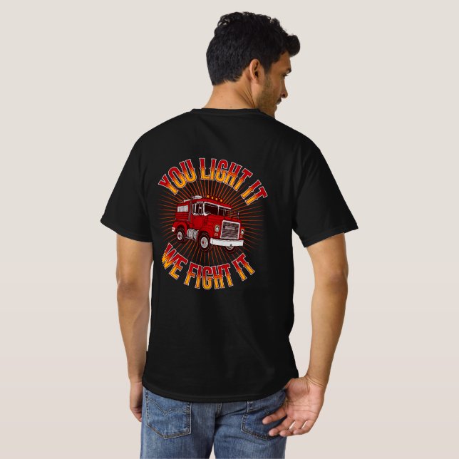 T-shirt Firefighter Humor (Dos entier)