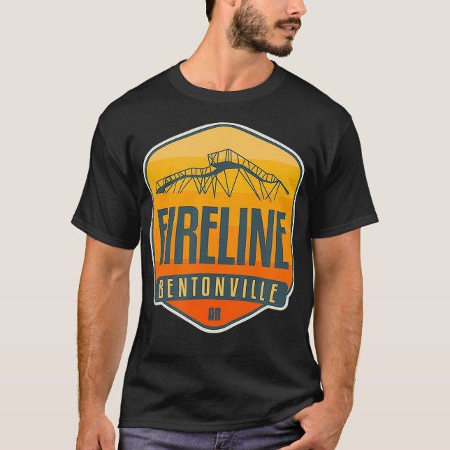 T-shirt Fireline  Bentonville, Arkansas  (Devant)