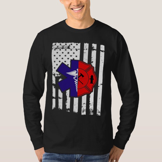 T-shirt Fireman  for all Fire Heros & Red Line Fans Firefi (Devant)