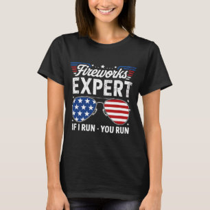 T-shirt Firework Expert Si Vous Exécutez