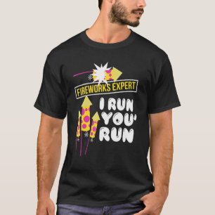 T-shirt Fireworks Expert Je Vous Exécute 1