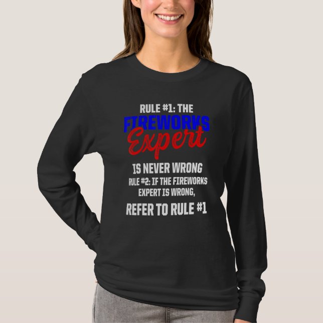 T-shirt Fireworks Expert Technicien Juillet 4 _6 (Devant)