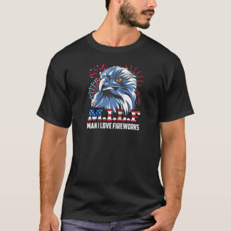 T-shirt Fireworks M I L F MAN I LOVE FIREWORKS Funny Firew