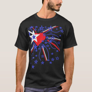 T-shirt Fireworks Rouge Blanc et Bleu