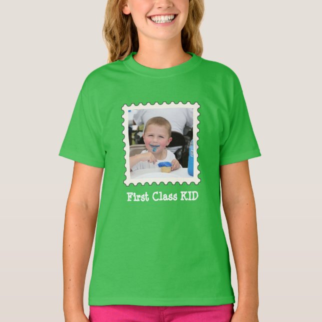 T-shirt FIRST CLASS KID Best Kid Ever photo carré personna (Devant)