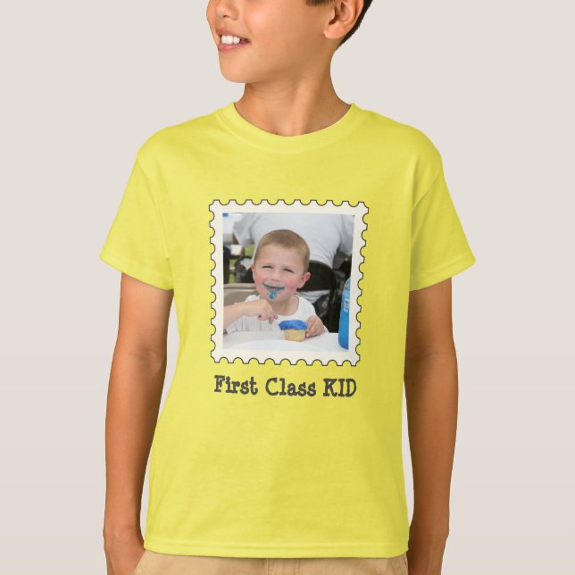 T-shirt FIRST CLASS KID Best Kid Ever photo carré personna (Devant)