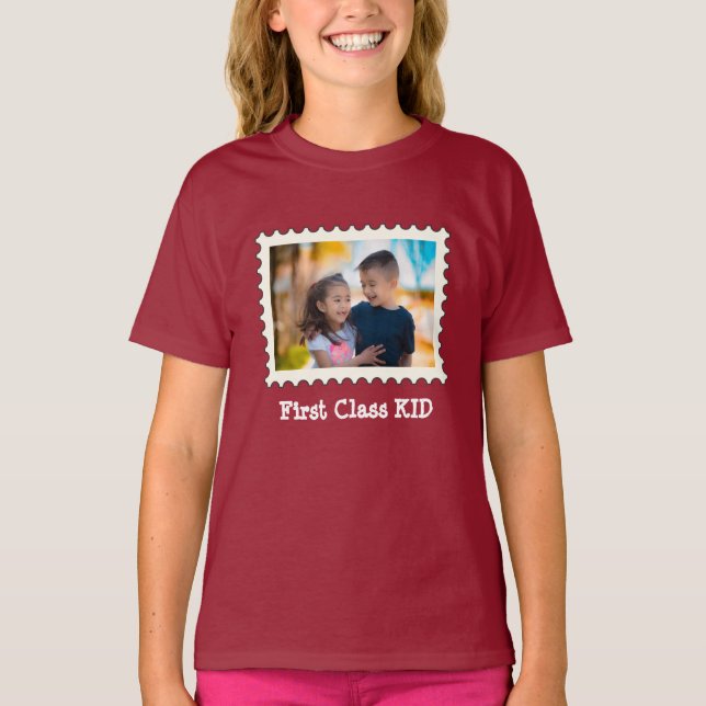 T-shirt FIRST CLAST KID Best Kid photo horizontale personn (Devant)