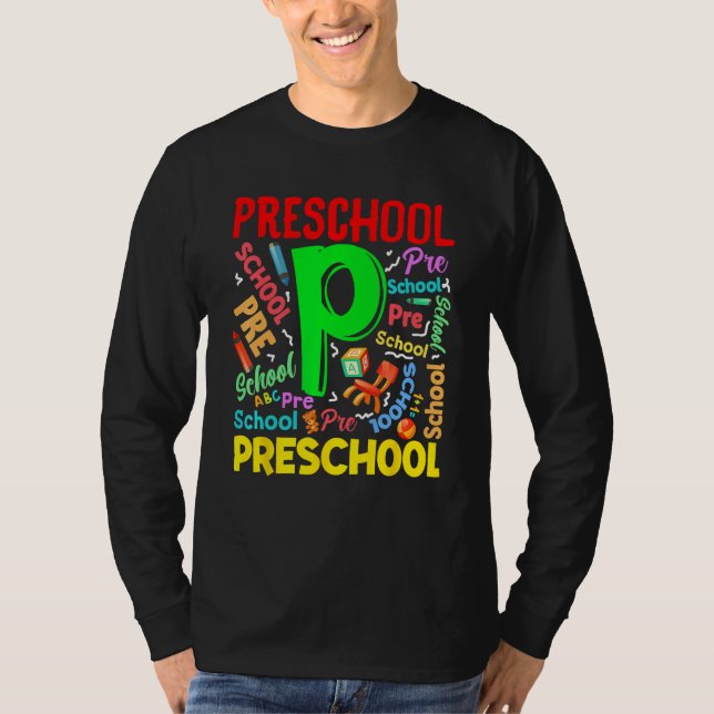 T-shirt First Day Of Preschool First Day Of School Kids To (Devant)