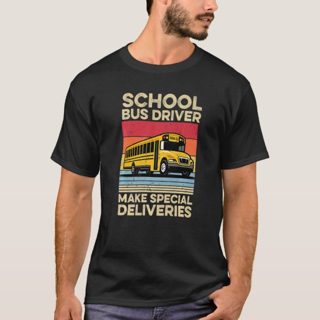 T-shirt First Day Of School Bus Driver Men Women  Bus Driv (Devant)