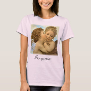 T-shirt First Kiss (détail d'ange) par Bouguereau