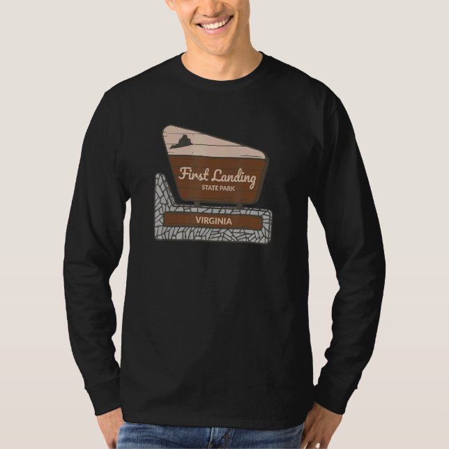 T-shirt First Landing State Park Virginia Va Affiche de bi (Devant)