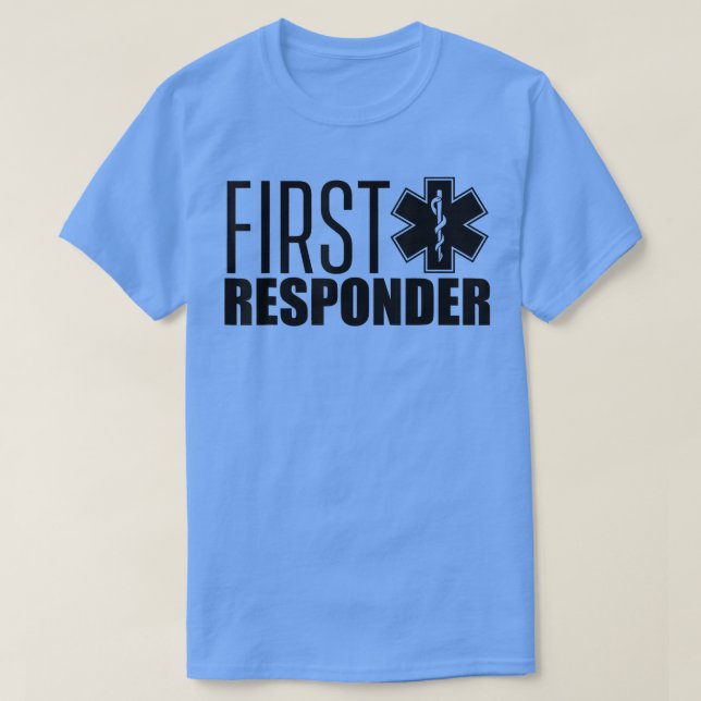 T-shirt First responder Emergency Paramedic EMT Aid Helper (Design devant)