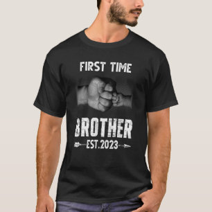 T-shirt First Time Brother Est 2023 Pregnancy Announcement