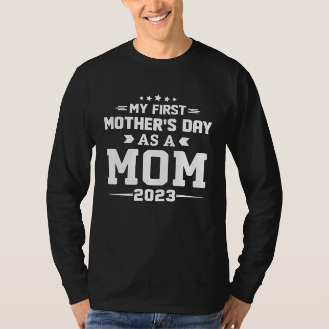 T-shirt First Time Mom 2023 New Grandmother Mother's Day (Devant)