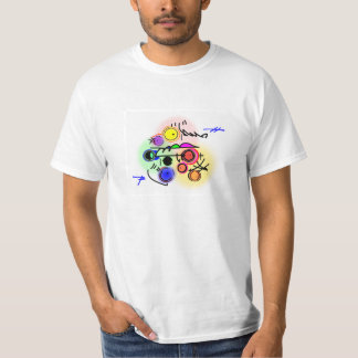 T-shirt fish2 abstrait