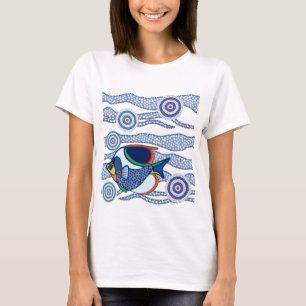 T-shirt Fish-02 indigène