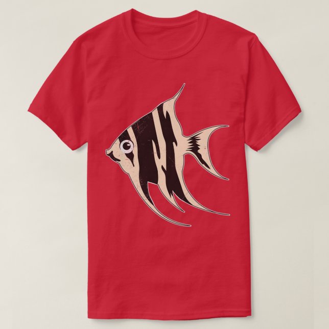T-shirt Fish Angelfish Aquarium Amateur de poisson Idée ca (Design devant)