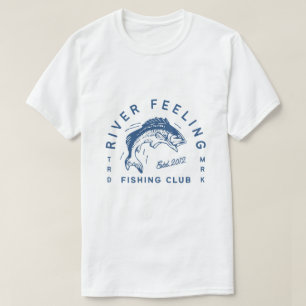 T-Shirt Fish Club – Tee-shirt Graphique Vintage su