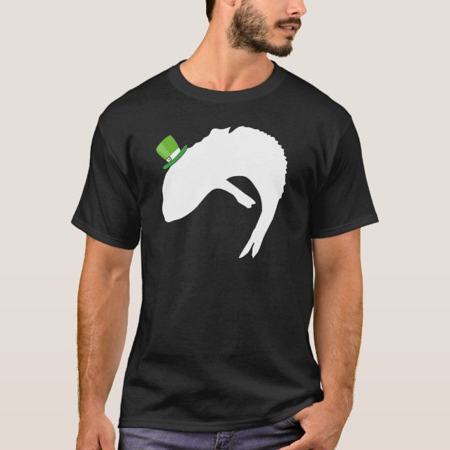 T-shirt Fish Dragon Leprechaun Irish St Patrick Day (Devant)
